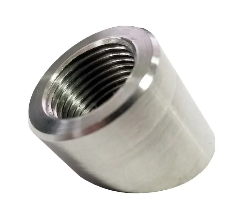 Torque Solution O2 Sensor Bung 60 Degree Angled Stainless Steel 1