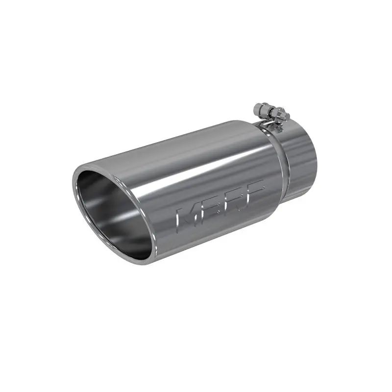 Mbrp Universal Tip 5 O.D. Angled Rolled End 4 Inlet 12 Length 2