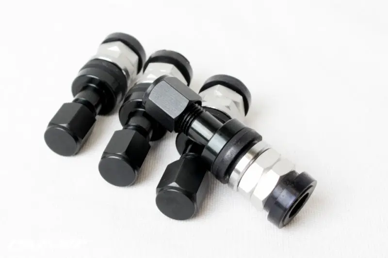 Project Kics Aluminum Valve Stem - Black (Single) 1