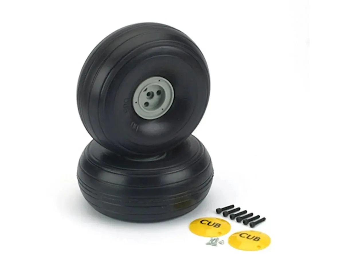 Dubro J3 1/3 Cub Wheels (2), 5-5/8" Lite 1