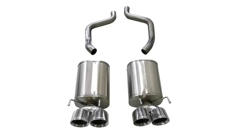Corsa 2005-2007 Chevrolet Corvette (C6) 6.0L/6.2L Polished Xtreme Axle-Back Exhaust W/4.5In Tips 1