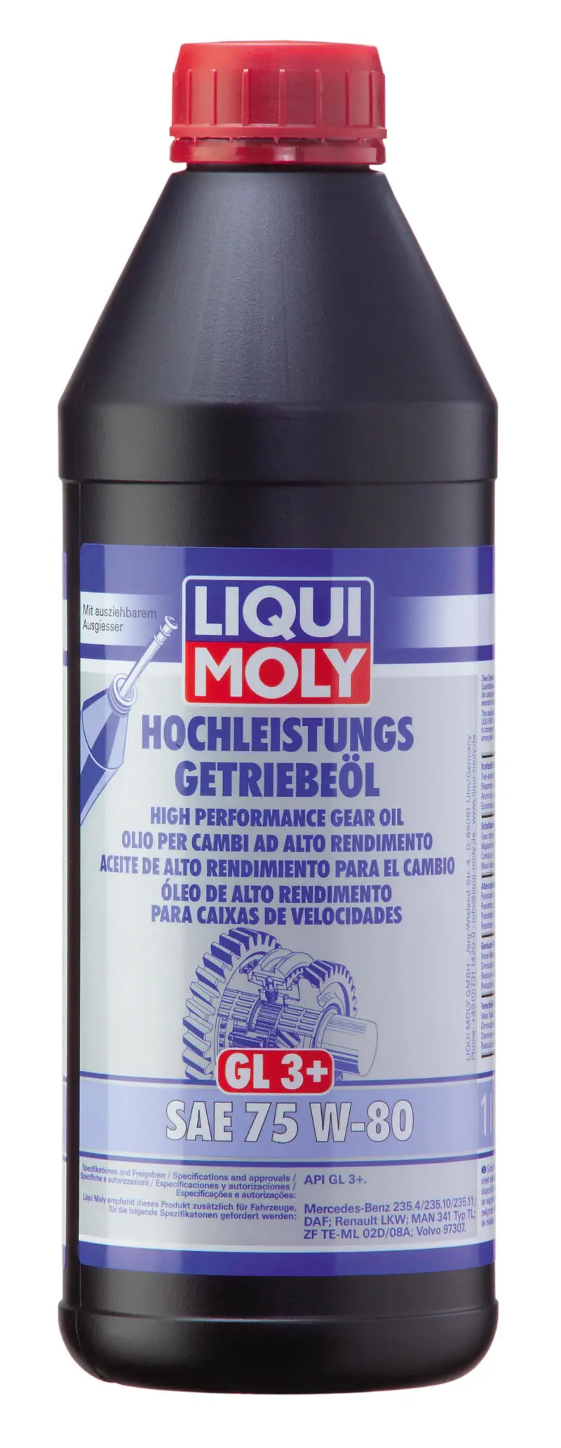 Liqui Moly 1L High Performance Gear Oil (Gl3+) Sae 75W80 1