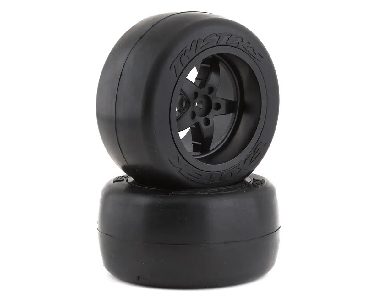 Exotek Twister Pro Drag Belted Rear Tires & Wheel Set W/Soft Foam (2) (Soft) 1