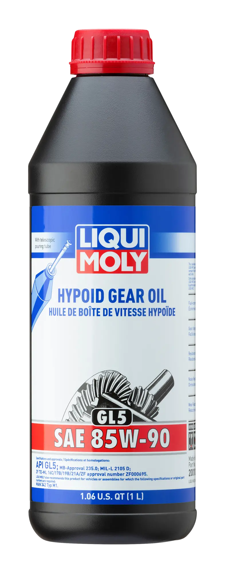 Liqui Moly 1L Hypoid Gear Oil (Gl5) Sae 85W90 1