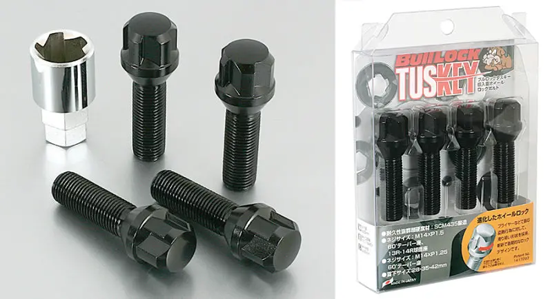 Project Kics Bull Lock Tuskey Bolt 14X1.50 60Deg/42Mm Black 1