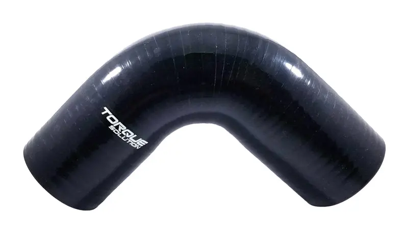 Torque Solution 90 Degree Silicone Elbow: 3 Inch Black Universal 1