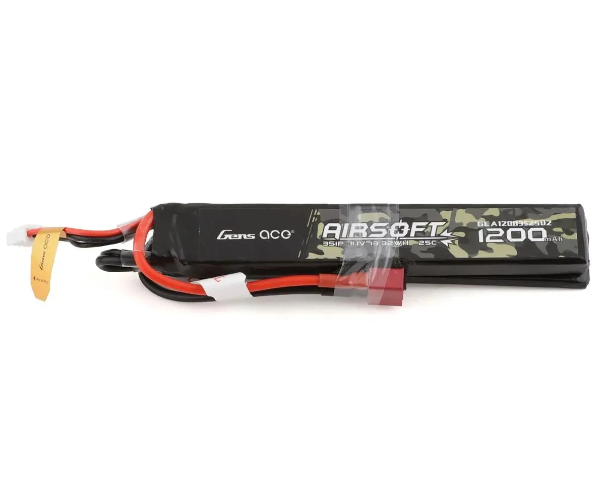 Gens Ace 3S 25C Airsoft Butterfly Lipo Battery (11.1V/1200Mah) W/T-Style Connector 1