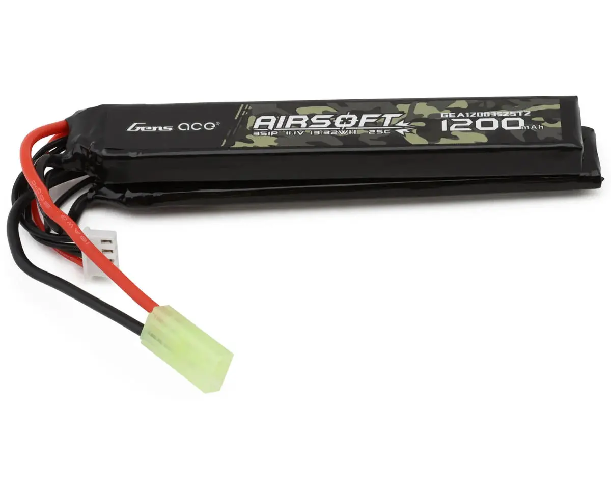 Gens Ace 3S 25C Airsoft Butterfly Lipo Battery (11.1V/1200Mah) W/Tamiya Connector 1