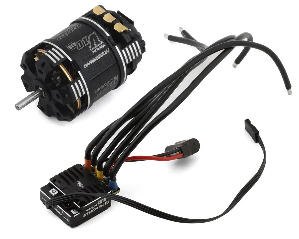 Hobbywing Xr10 Stock Spec G2 Sensored Brushless Esc/V10 G3r Motor Combo (25.5T) 1