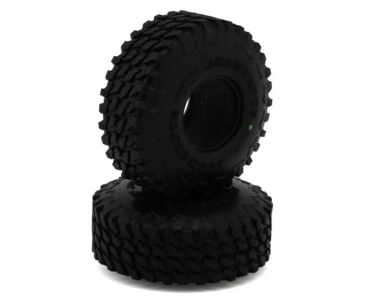 Jconcepts Bossman 1.0" Micro Crawler Tires (63Mm Od) (2) (Green) 1