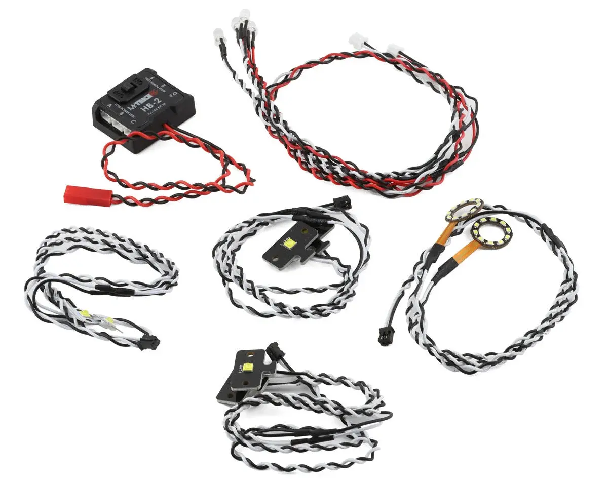 Mytrickrc Axial Scx10 Iii Axi03003t1/Axi03007 Led Lights Kit W/Hb-2 Controller 1
