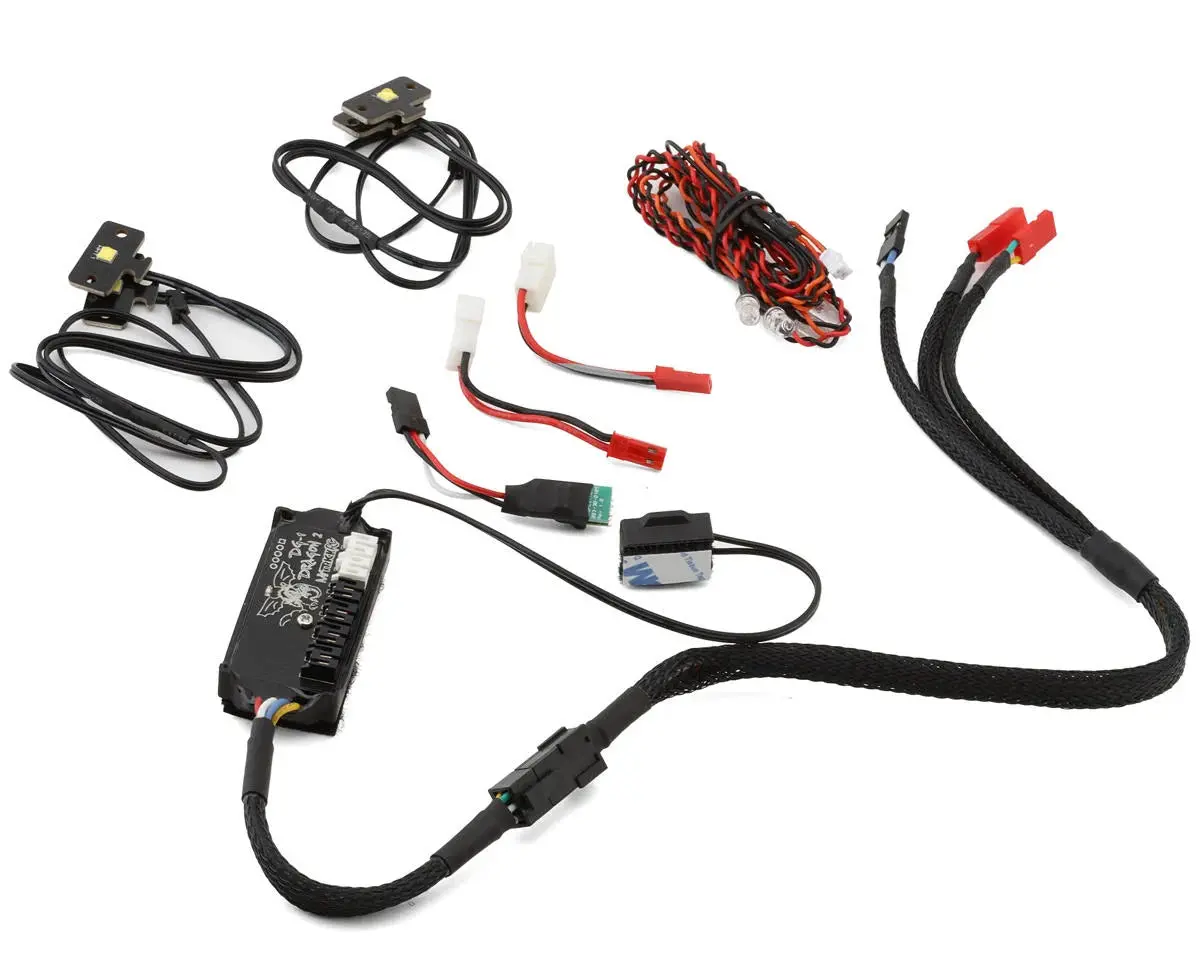 Mytrickrc Axial Scx10 Iii Jeep Cj-7 Light Kit W/Dg-1 Dragon Controller 1