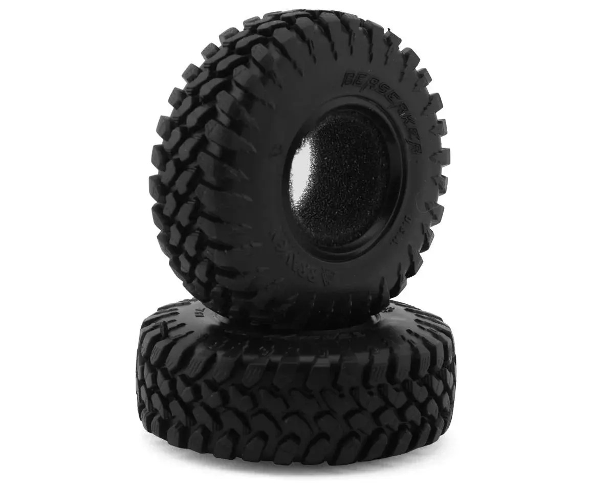 Pit Bull Tires 1.0" Braven Berserker Micro Crawler Tires (2) (Alien) W/Foam Inserts 1