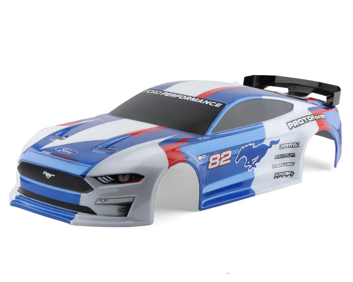 Protoform 2021 Ford Mustang Pre-Painted 1/8 On-Road Body (Blue) (3S/Mega Vendetta & Infraction) 1