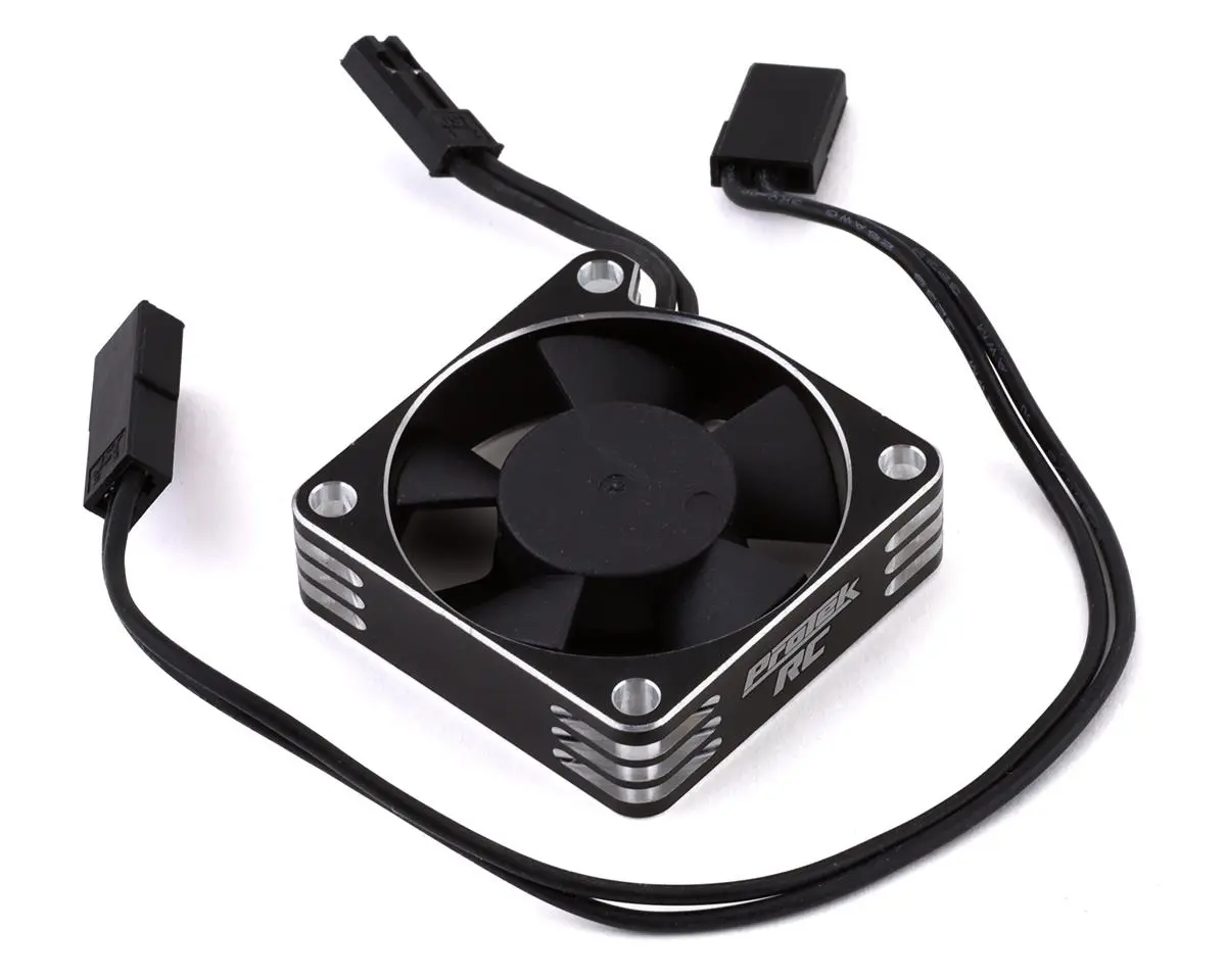 Protek Rc 35X35x10mm Aluminum High Speed Hv Cooling Fan (Silver/Black) 1