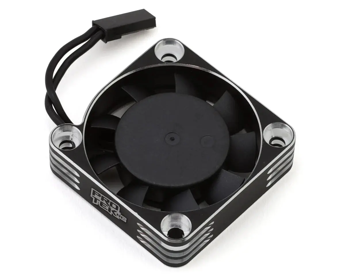 Protek Rc 40X40x10mm Aluminum High Speed Hv Cooling Fan (Silver/Black) 1