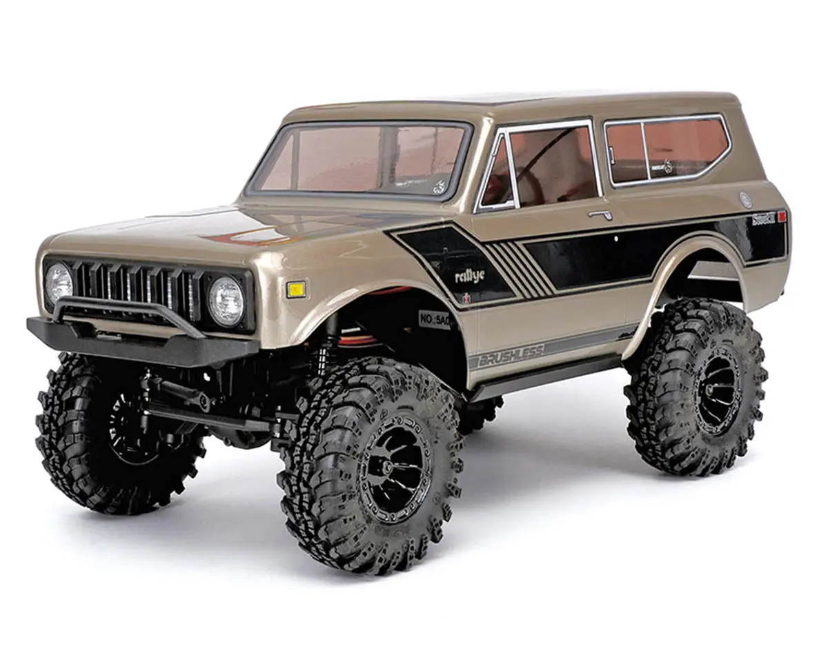 Redcat Ascent-18 International Scout Ii 1/18 4Wd Rtr Brushless Rock Crawler (Gold) W/2.4Ghz Radio, Battery & Charger 1