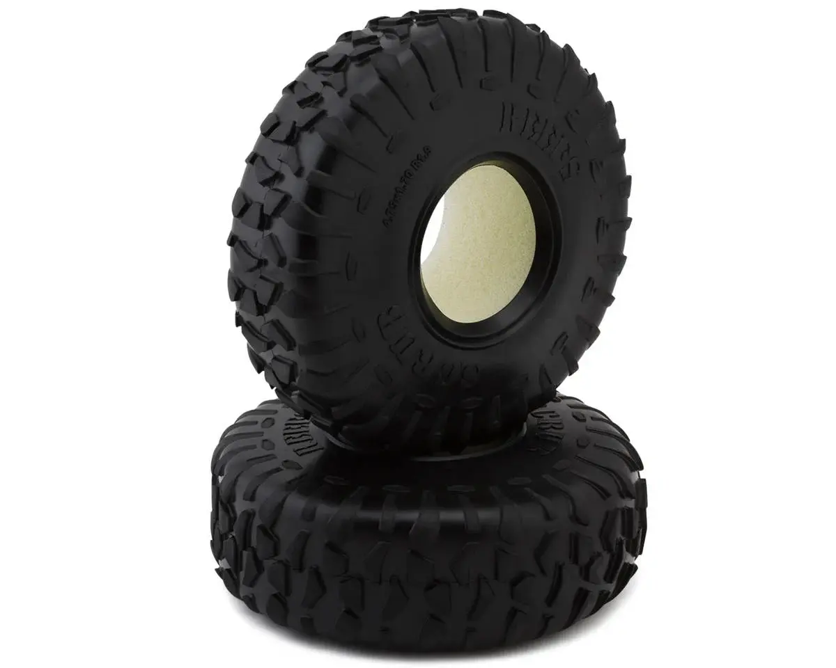 Reefs Rc 1/10 Scrub 1.9" Performance Rock Crawler Tires (2) (4.75") (Pink) W/Foam Inserts 1
