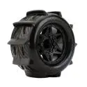 Power Hobby 1/10 Rooster 2.8" Belted Paddle Sand/Snow Tires, Mounted, W/ 12Mm, 14Mm, 17Mm Adapters 1