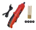 Racers Edge Electric Mini Screwdriver With Tin Coated 4 Piece Metric Hex Bit Set 1