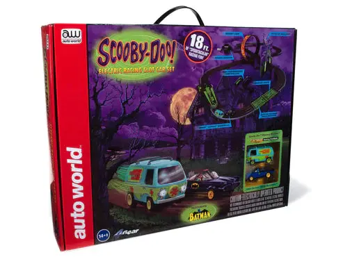 Auto World 18' Scooby Doo Meets Batman & Robin Slot Race Set 1