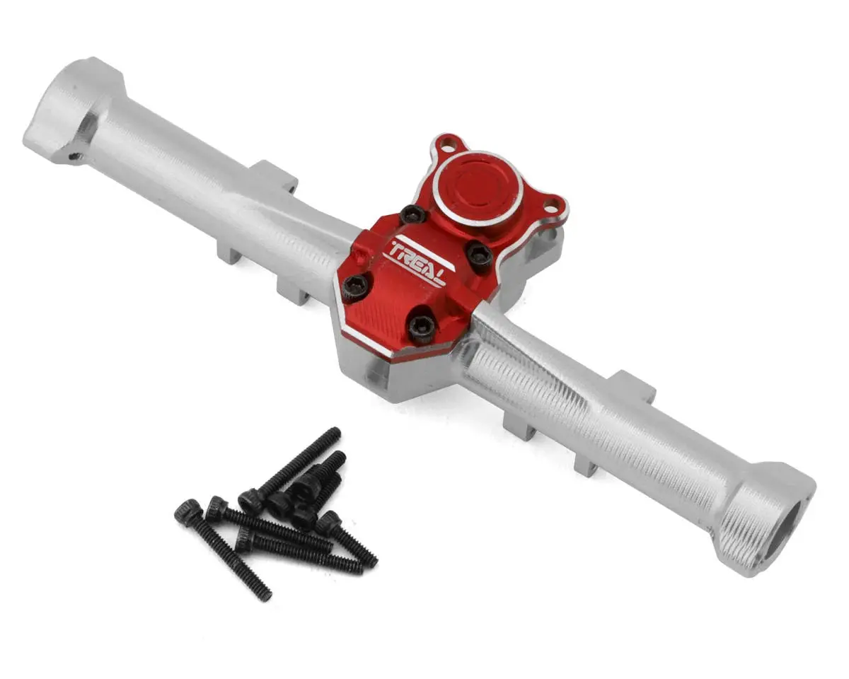 Treal Hobby SCX24 Aluminum Rear Axle Assembly