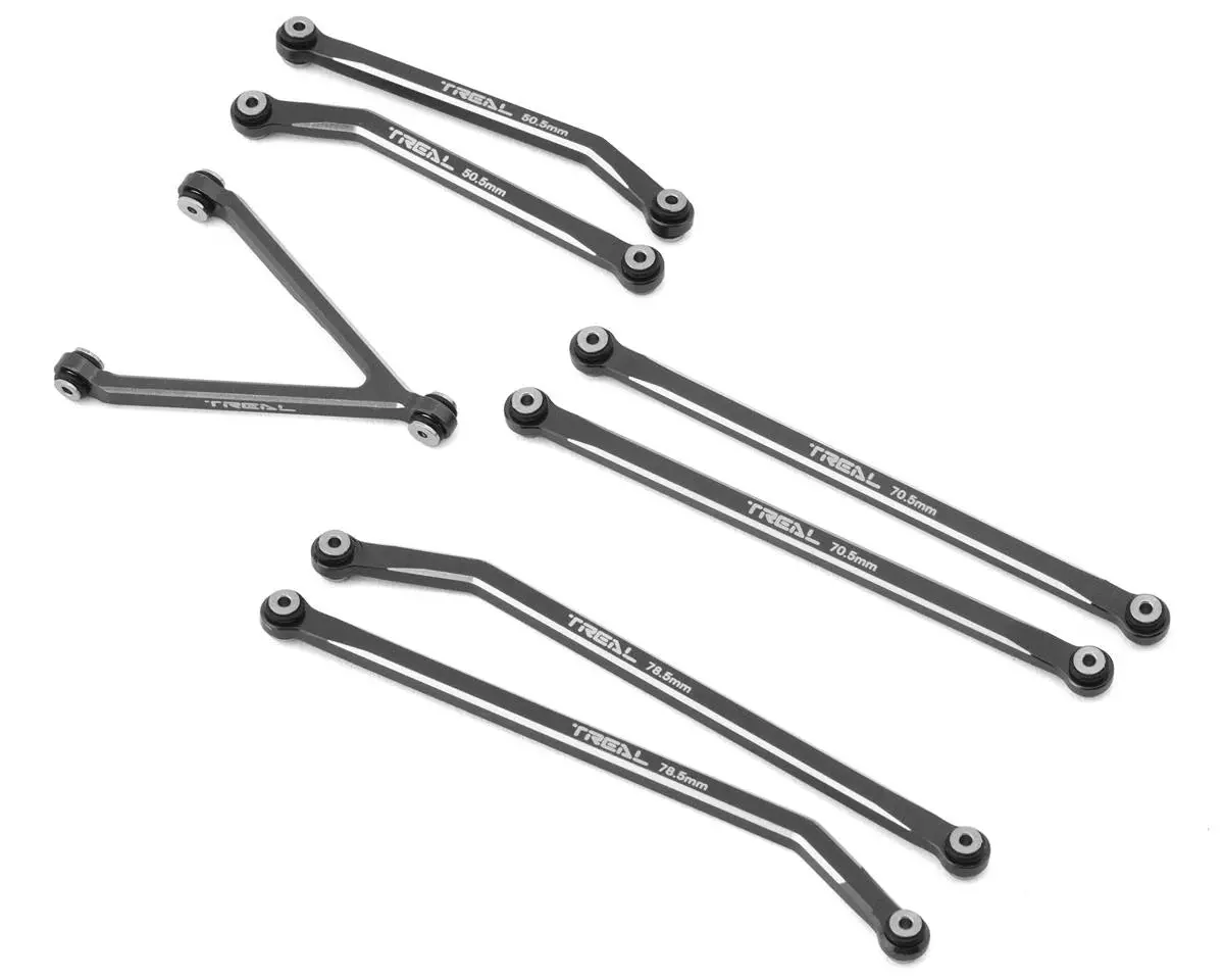 Treal Hobby Axial Scx24 Aluminum High Clearance Link Set (Titanium) (7) (Gladiator) 1