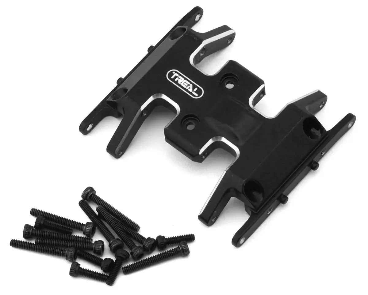 Treal Hobby Scx24 Aluminum Skid Plate (Black) 1