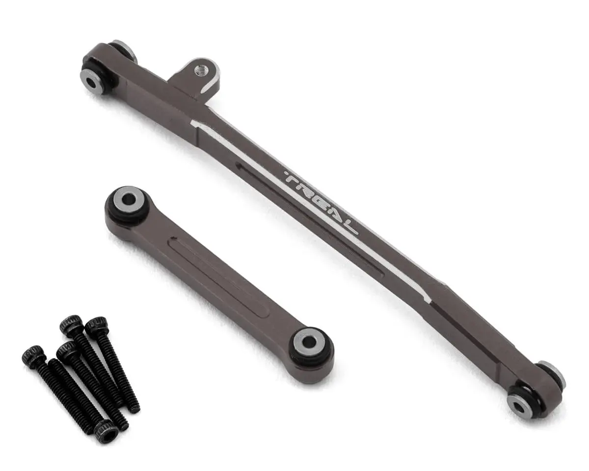 Treal Hobby Axial Scx24 V2 Aluminum Steering Links Set (Grey) 1