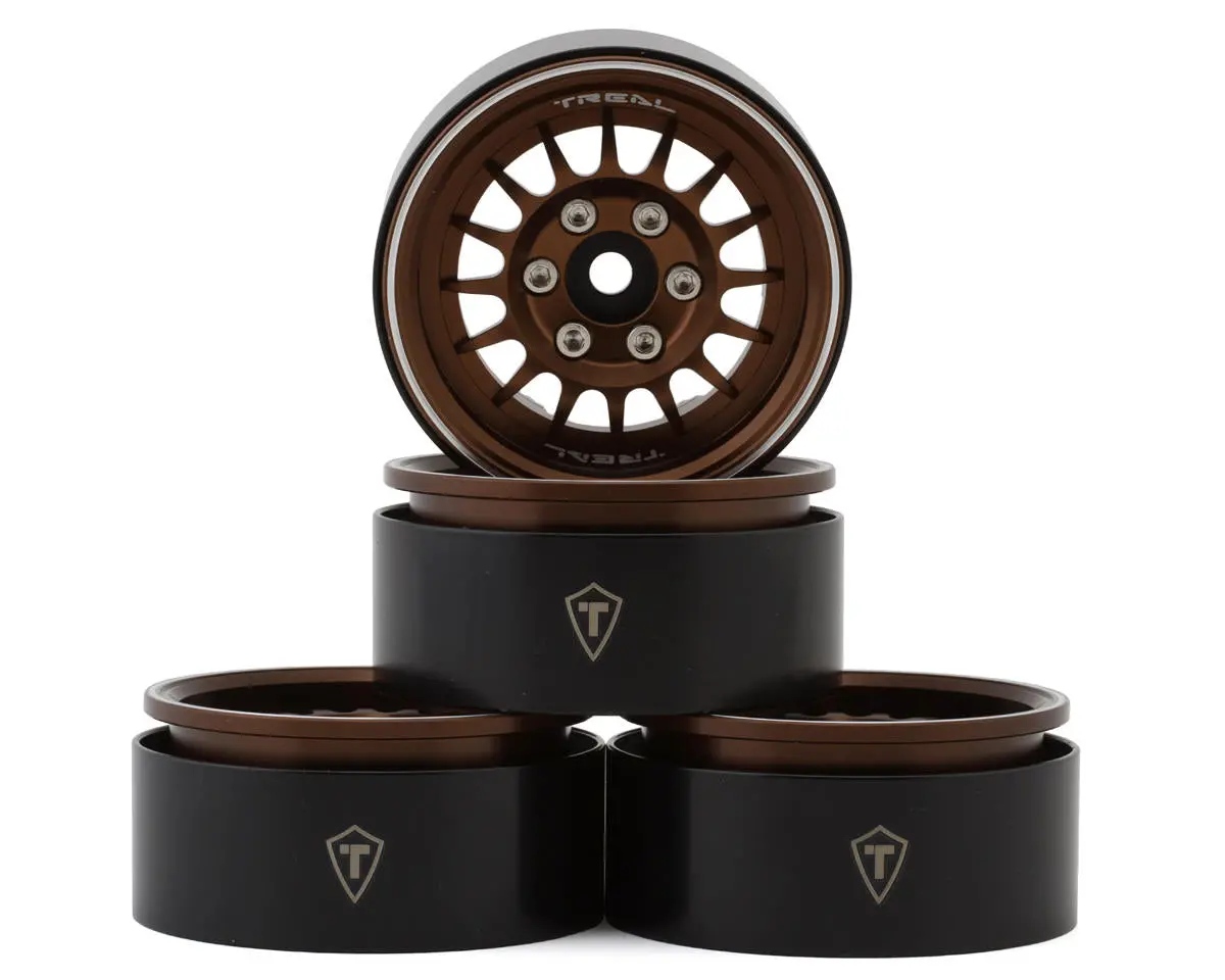 Treal Hobby Type N 1.9" Multi-Spoke Beadlock Wheels (Bronze) (4) 1