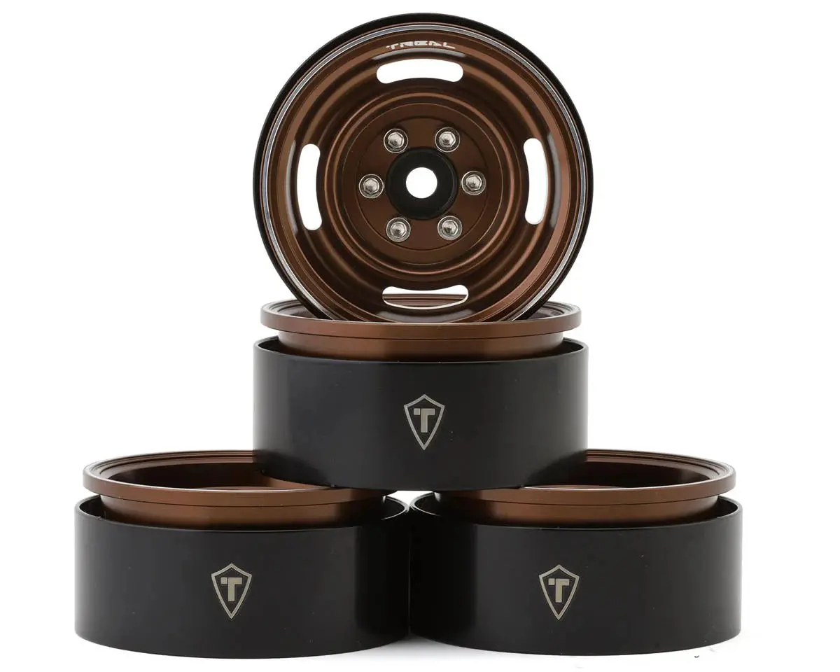 Treal Hobby Type P 1.9" Heavy Duty Vintage Style Wheels (Bronze) (4) (127.3G) 1