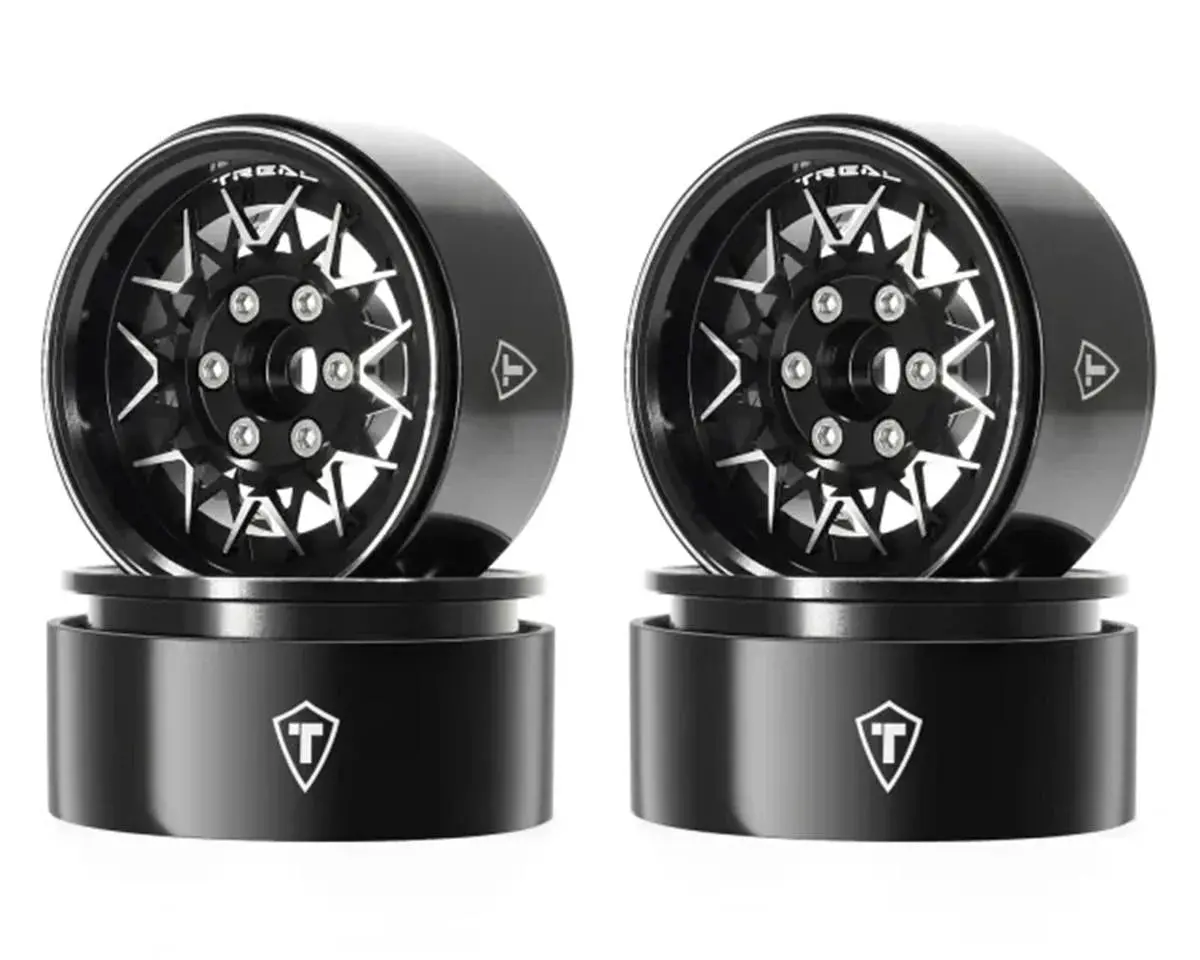 Treal Hobby Type V 1.9" V-Spoke Beadlock Wheels (4) 1