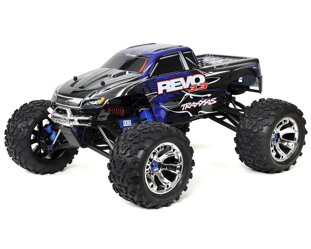 Traxxas Revo 3.3 4Wd Rtr Nitro Monster Truck W/Tqi 2.4Ghz Radio, Tsm, Batteries & Dc Charger 4