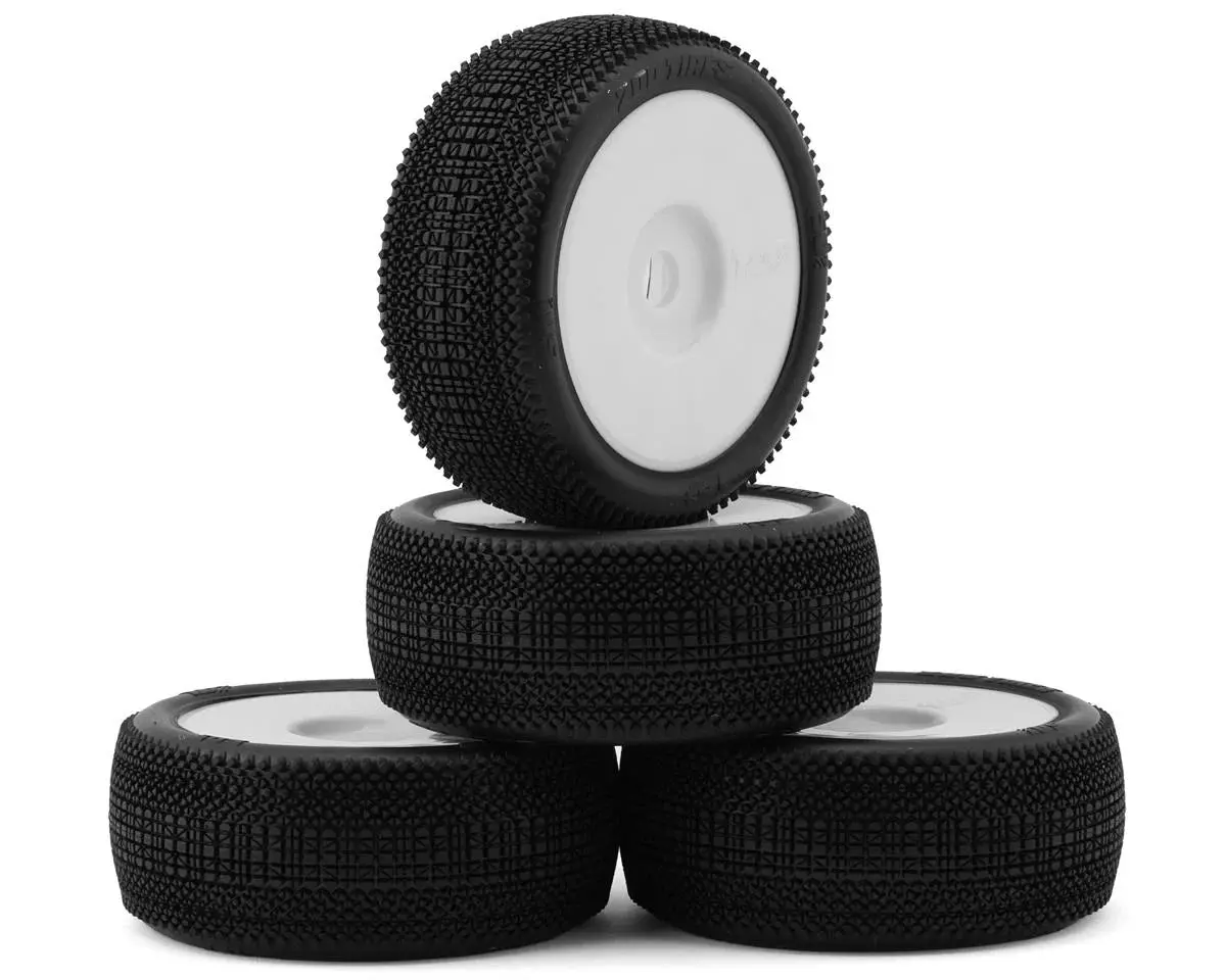 Tzo Tires 501 1/8 Buggy Non-Glued Tire Set (White) (4) (Soft) 1
