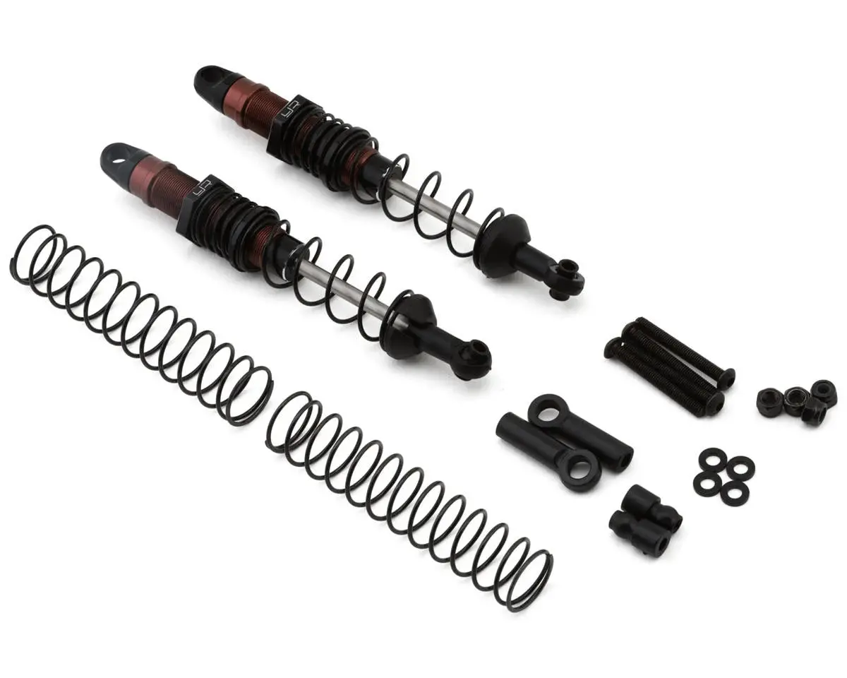 Yeah Racing Aluminum Desert Cobra Dual Spring Shocks (Black) (2) 1
