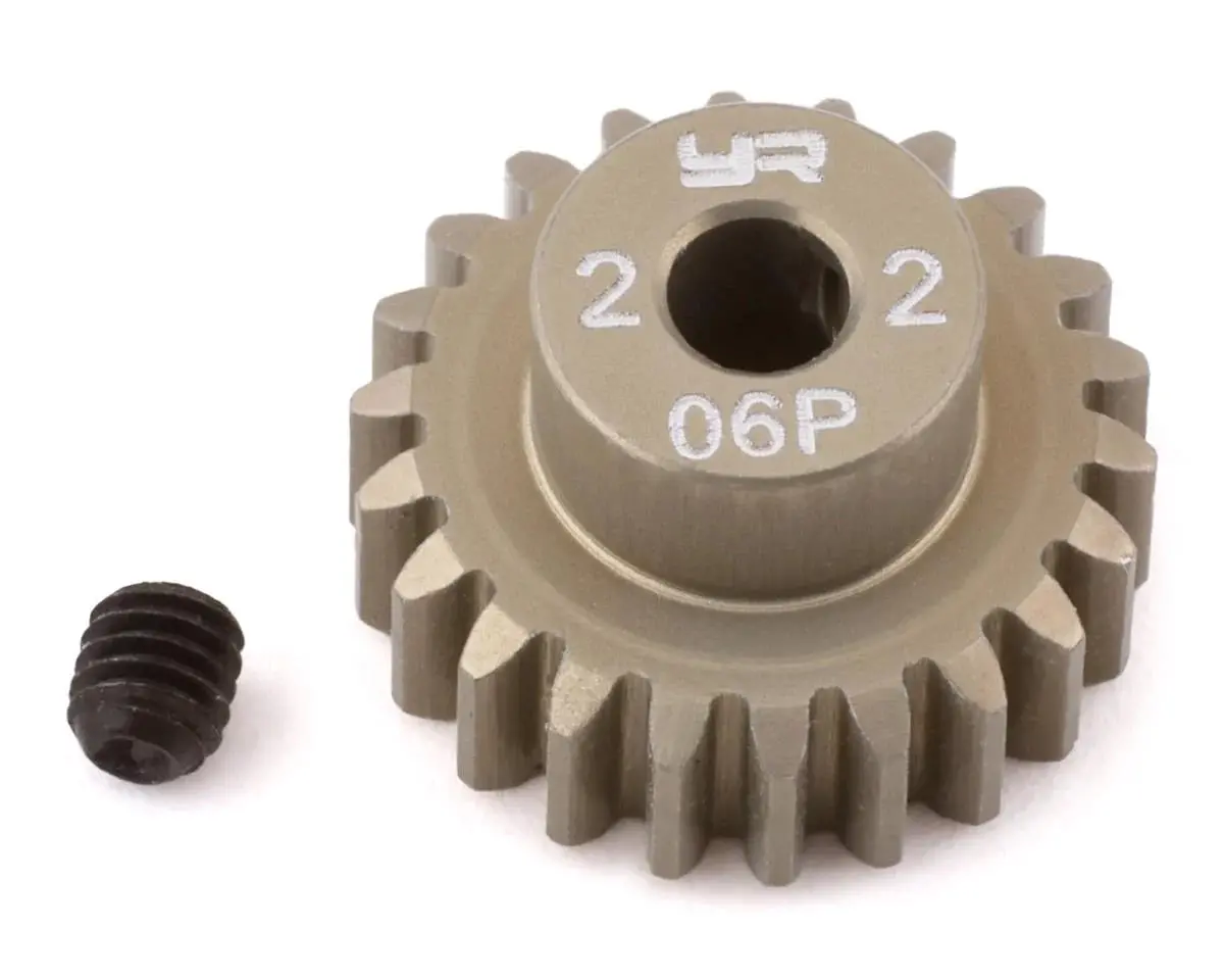 Yeah Racing Mod 0.6 Hard Coated Aluminum Pinion Gear (25T) 4