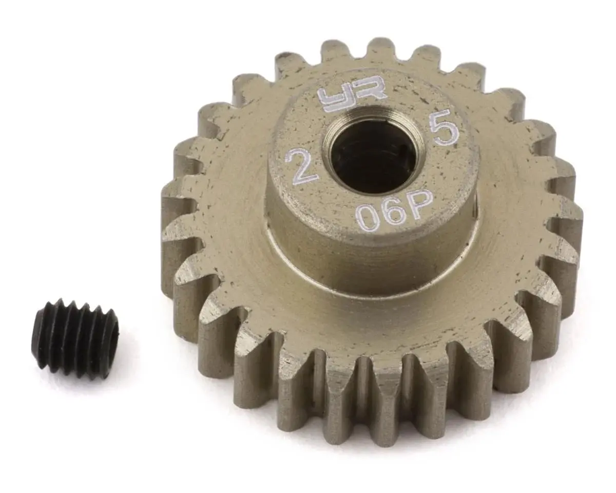 Yeah Racing Mod 0.6 Hard Coated Aluminum Pinion Gear (25T) 1