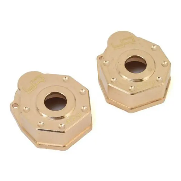 Yeah Racing Traxxas Trx-4 Brass Portal Cover Set (2) 1