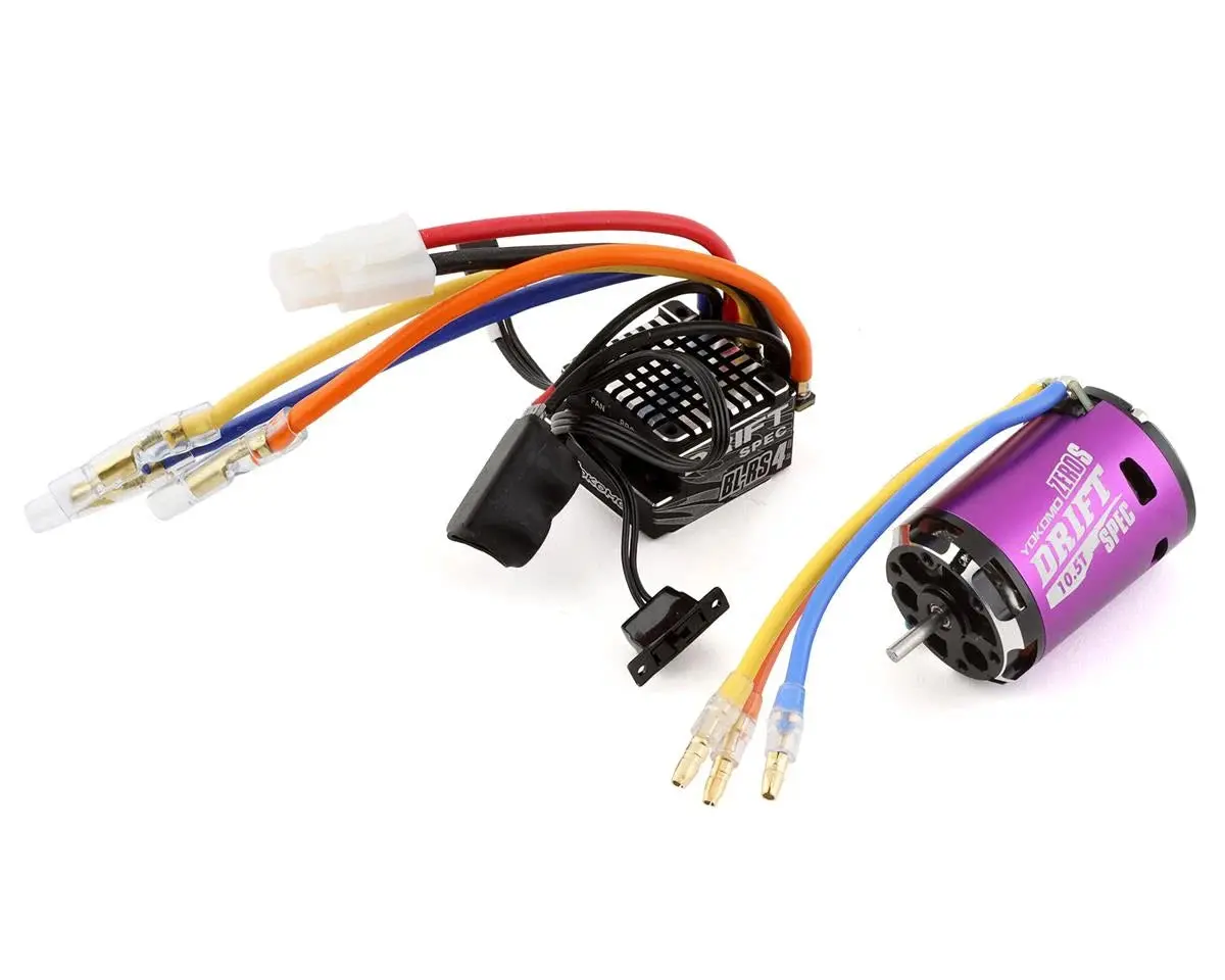Yokomo Bl-Rs4 Drift Spec Sensored Brushless Esc/Zero S Drift Spec Motor Combo (10.5T) (Purple) 1