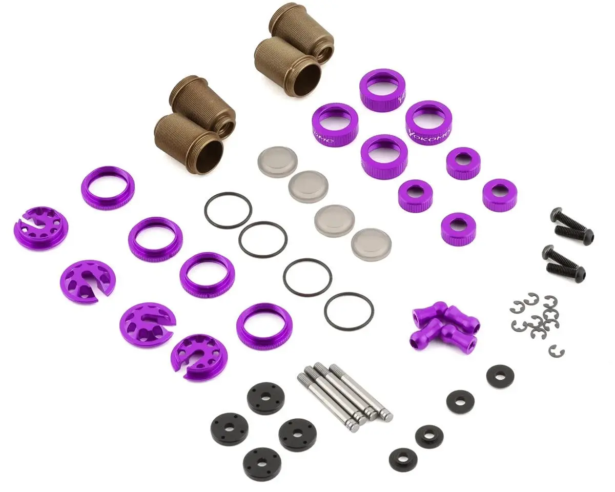 Yokomo Aluminum Slf Big Bore Kashima Coated Drift Shocks Set 1