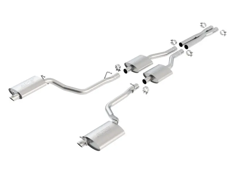 Borla S-Type Cat-Back Exhaust System – Stainless Steel, Fits 2011–2014 Dodge Charger R/T & Chrysler 300 C (5.7L V8) 1