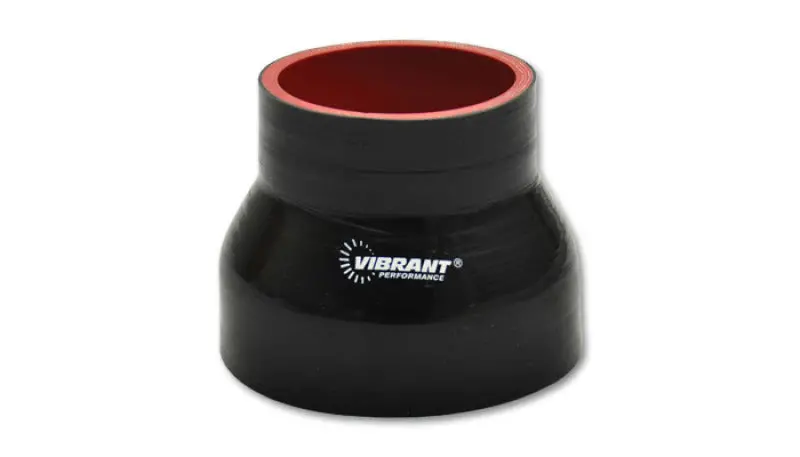 Vibrant 4-Ply Reducer Coupling – 0.75" To 0.50", 4" Long – Black 1