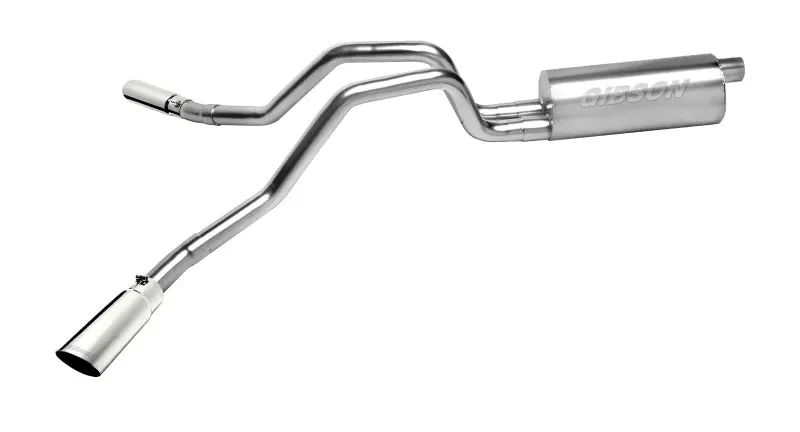 Gibson Dual Exhaust System – 2.5-Inch Stainless Steel Cat-Back For 2002–2005 Chevrolet Silverado 1500 Base (4.3L V6) 1