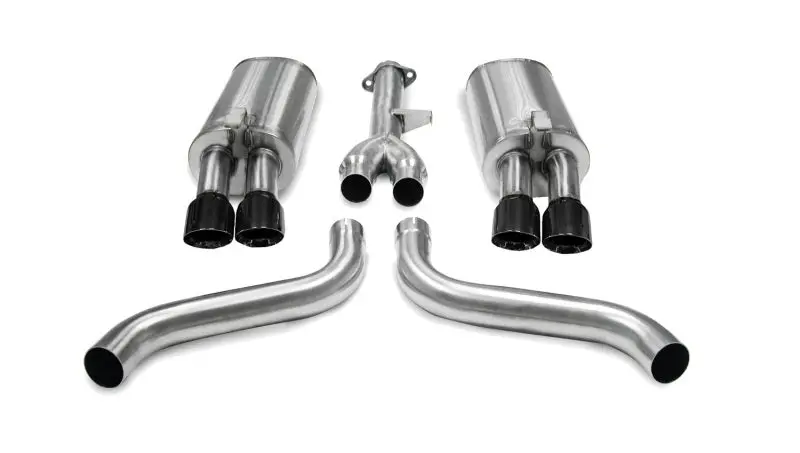 Corsa Black Sport Cat-Back Exhaust For 1986–1991 Chevrolet Corvette C4 (5.7L L98) 1