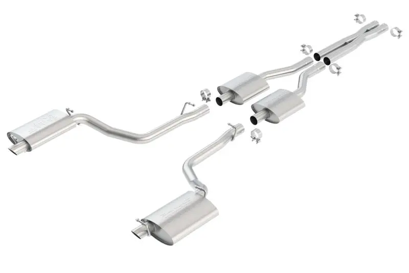 Borla S-Type Cat-Back Exhaust System – Stainless Steel, Fits 2011–2014 Dodge Charger R/T & Chrysler 300 C (5.7L V8) 2