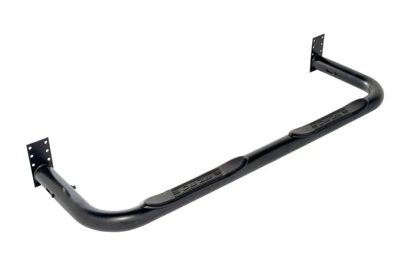 Deezee Universal Round Step Bars – 3-Inch Diameter, Black Powder-Coated Steel, Extended Cab Fitment 1