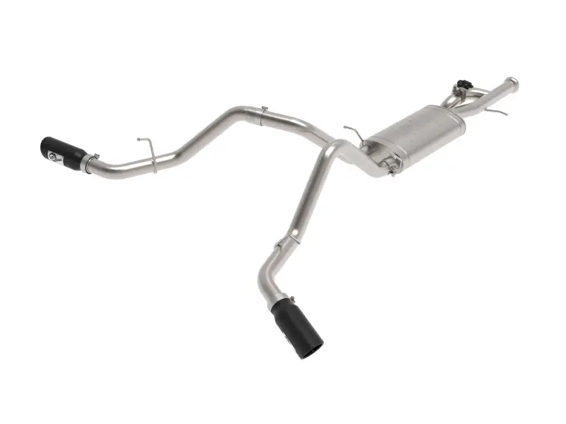Afe Gemini Xv 3In 304 Ss Cat-Back Exhaust W/ Cutout 09-18 Gm Trucks 4.3L/4.8L/5.3L W/ Black Tips 1