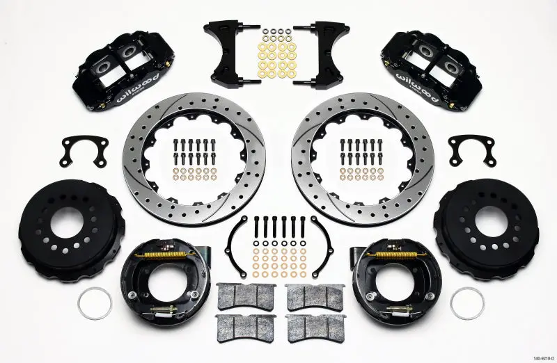 Wilwood Narrow Superlite 4R Rear Parking Brake Kit – 12.88″ Drilled Rotor, Big Ford Fit 1